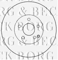 BORG & BECK bbd4678 -  Тормозной диск